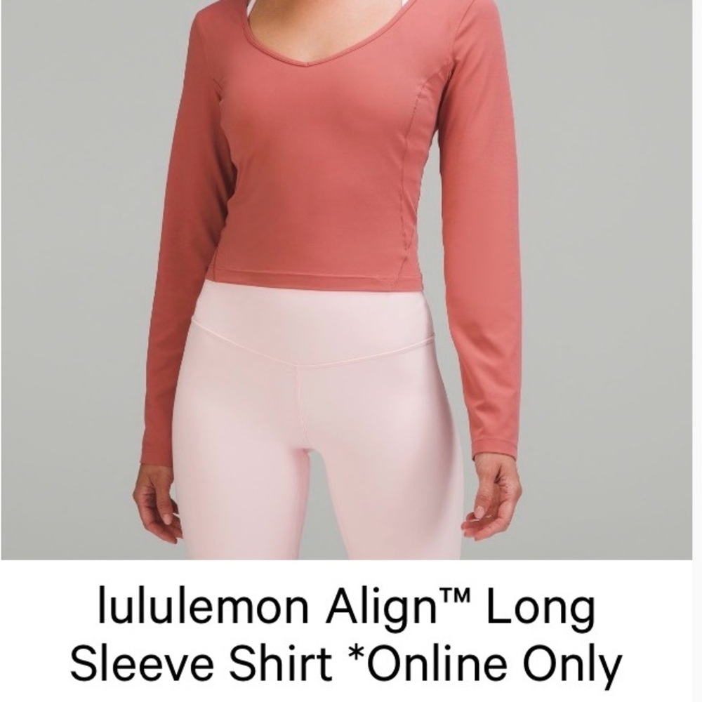 Lululemon Align Long Sleeve Shirt- Brier Rose
